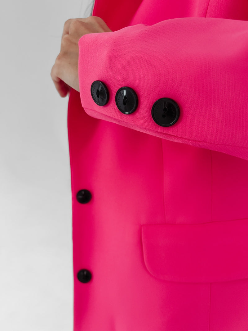 Lara Ola Voga magenta fitted blazer image 4