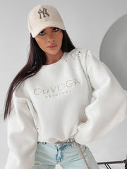 Cotton sweatshirt Melanie Ola Voga White image 1