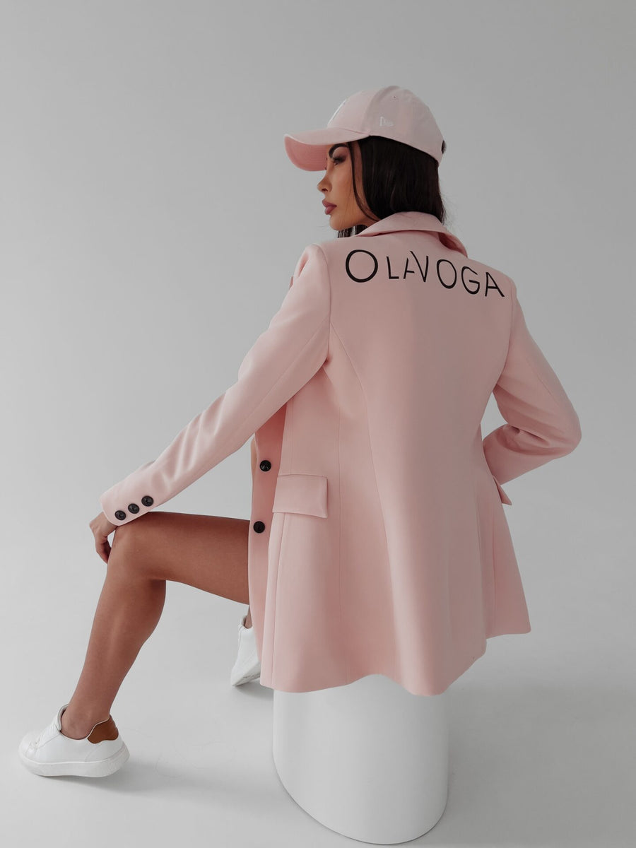 Lara Ola Voga powder fitted blazer image 3