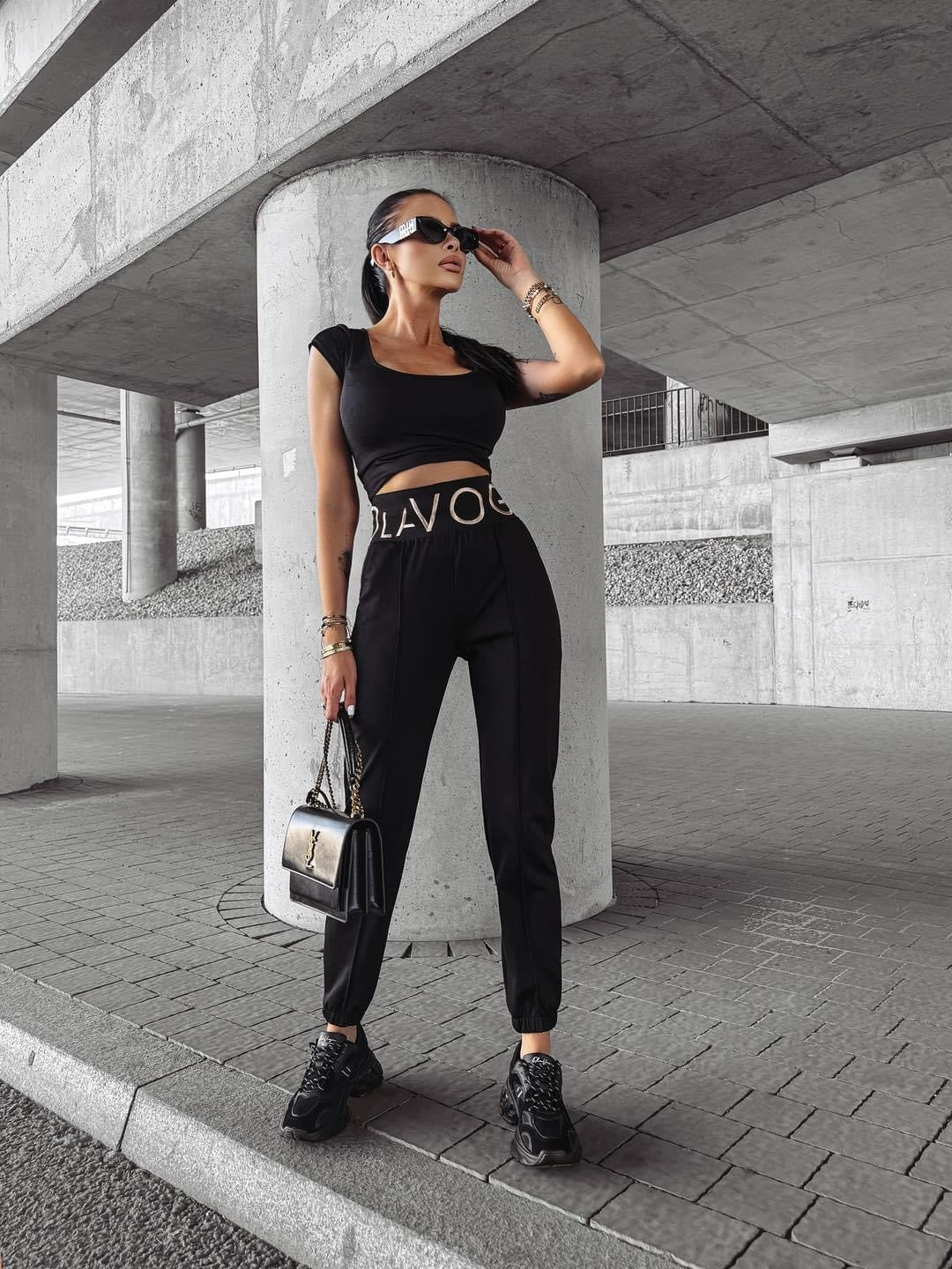 ELLYN OLAVOGA joggers sweatpants black image 0