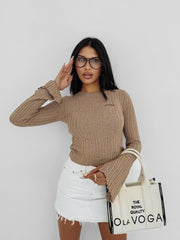 ZIRRA OLAVOGA women's sweater beige