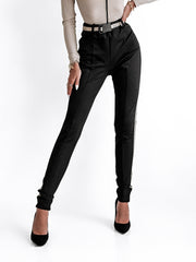 Gold Belt Ola Voga logged pants black image 2