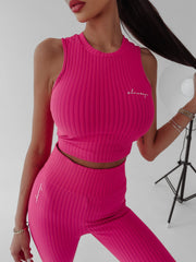 Sporty striped set Colet Ola Voga amaranth image 2