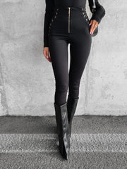 High Waist Kipi Ola Voga fitted leggings, black image 1
