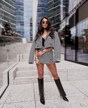 ASTURIO SKIRT/ SHORTS WHITE AND BLACK - S image