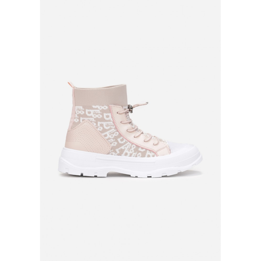 PATTERNED SNEAKERS LOOP TRENDS PINK image 0