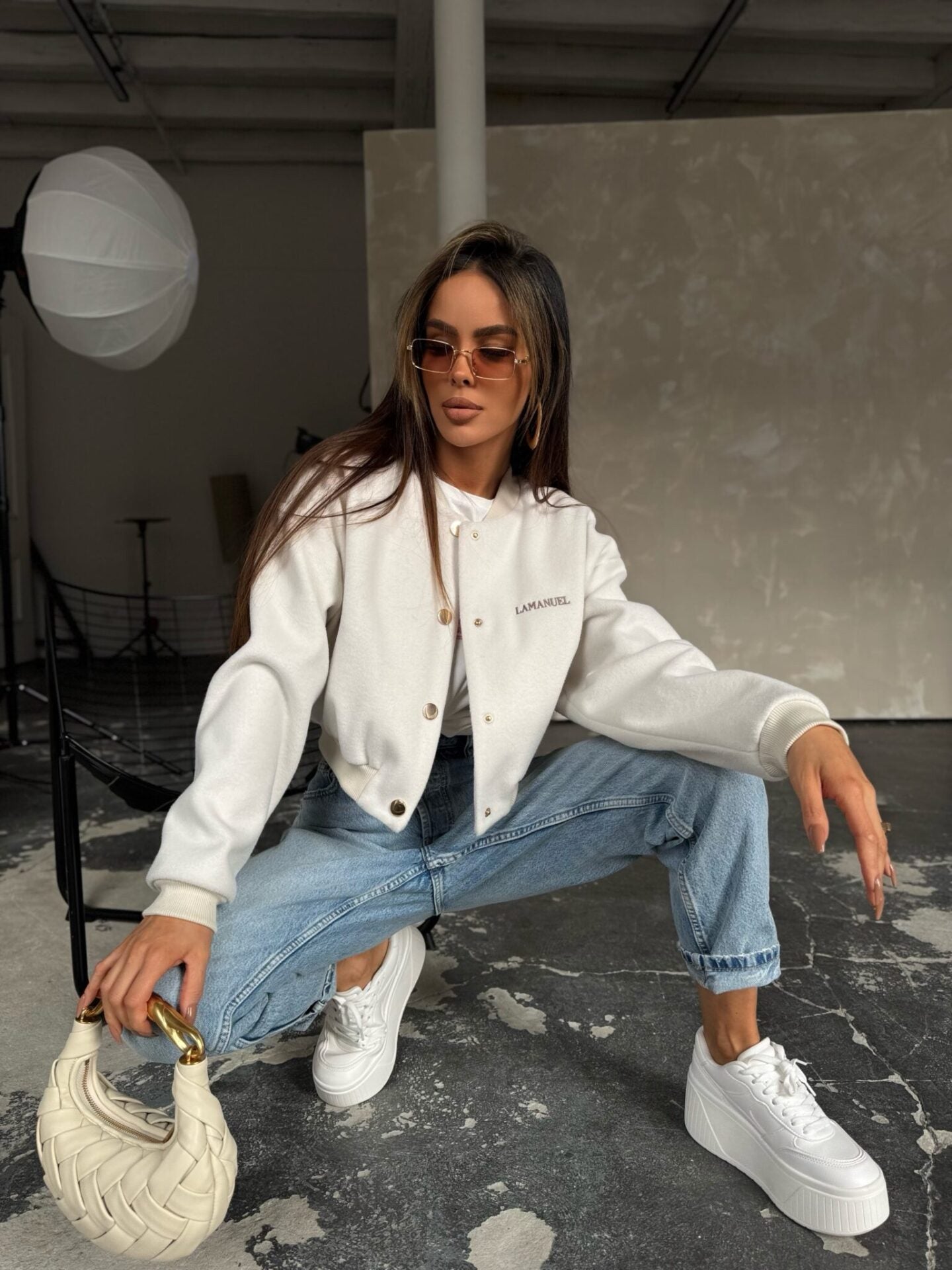 COLLEGE jacket ecru image 1
