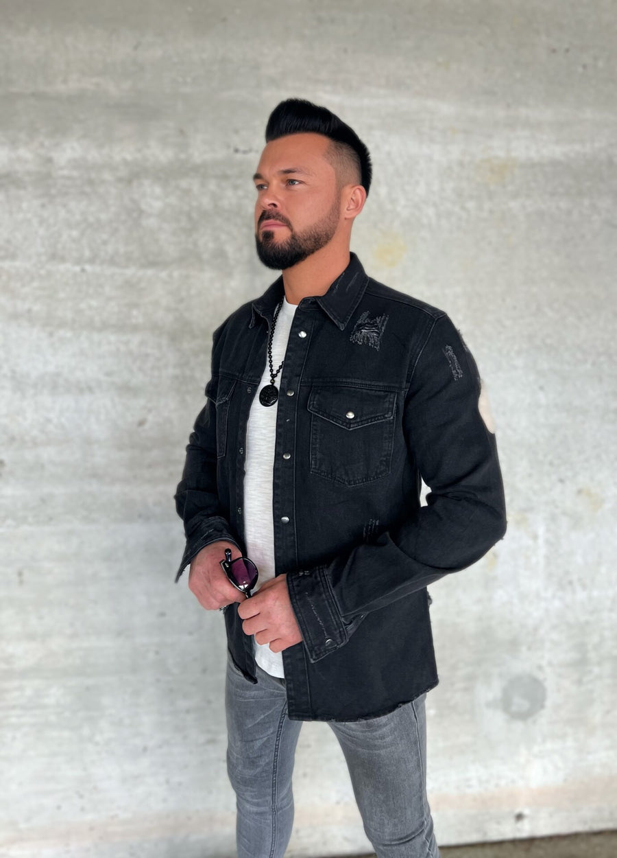 Unisex TAKE IT EASY teddy bear Shirt Jacket image 2