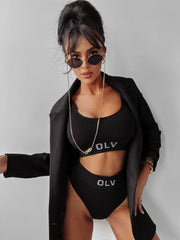 Lagio 2023 Ola Voga logged underwear set, black image 2