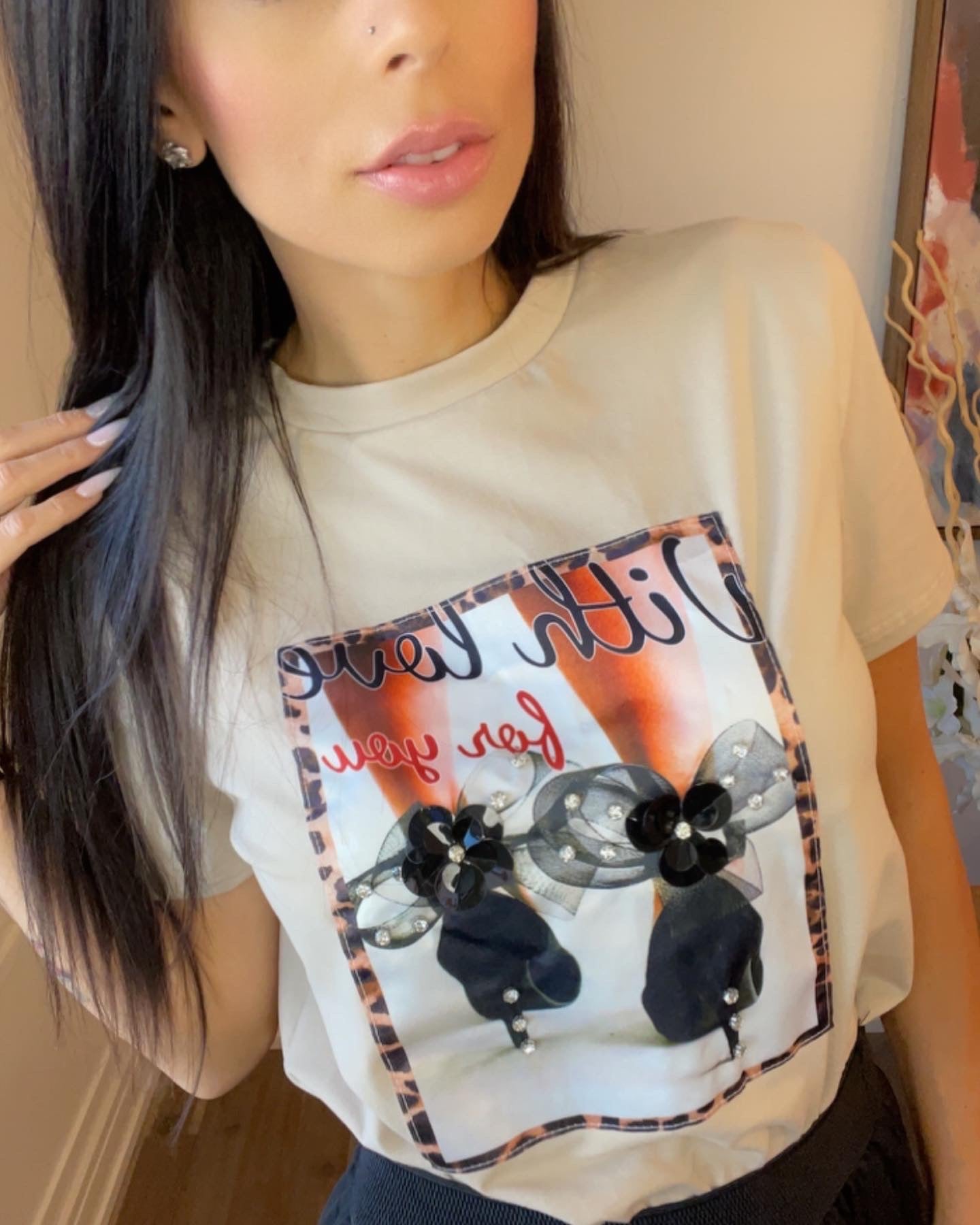 High Heels T-Shirt Beige - Beige image