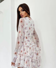 MILA FLOWER WHITE DRESS image 3