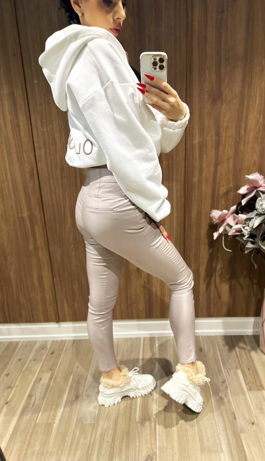 FOOREVER SO EXTRA PANTS BEIGE image 5