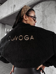 PERCHA OLAVOGA lambskin sweatshirt black image 1