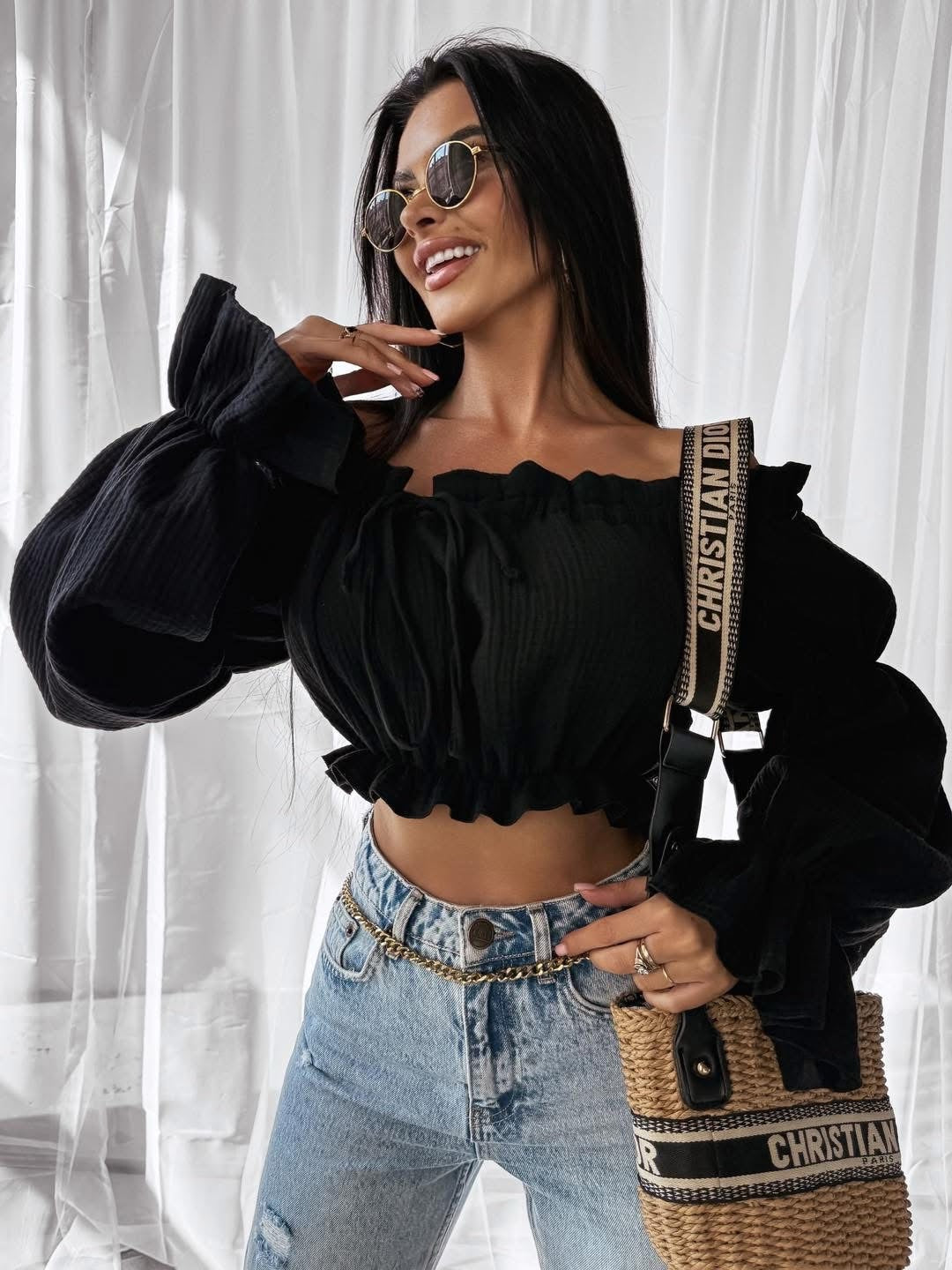 Spanish blouse TALISKER OLAVOGA black image 1