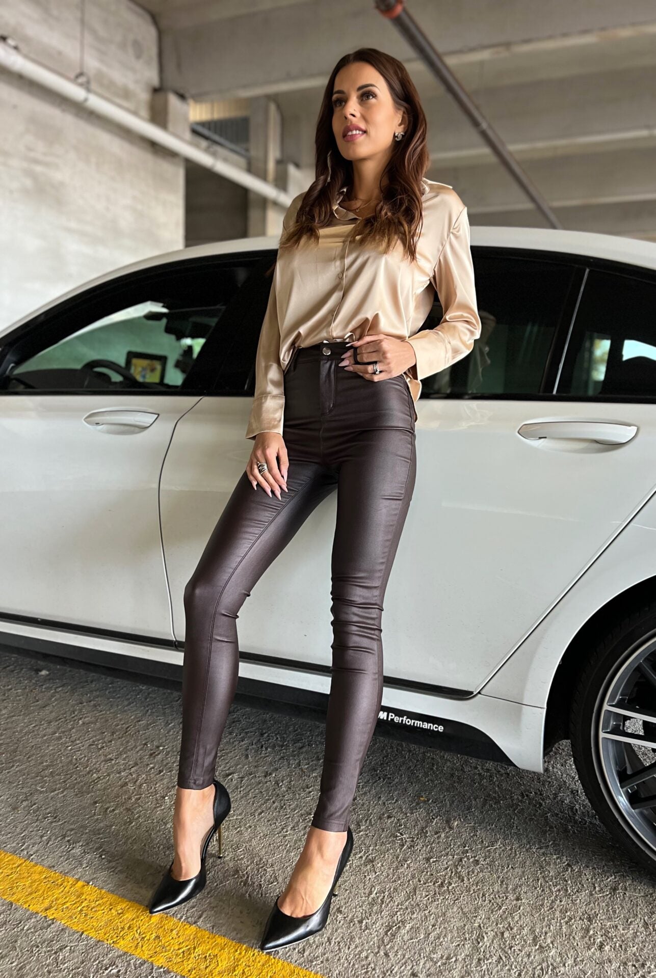 DIMO HIGH WAIST PANT CHOCOLATE image 0