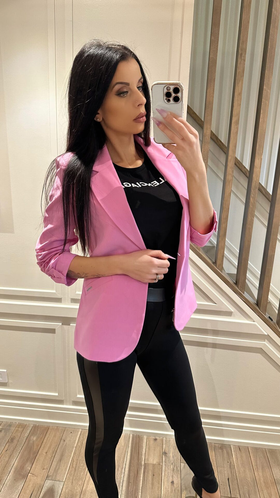 The Celine Blazer - Pink image 8