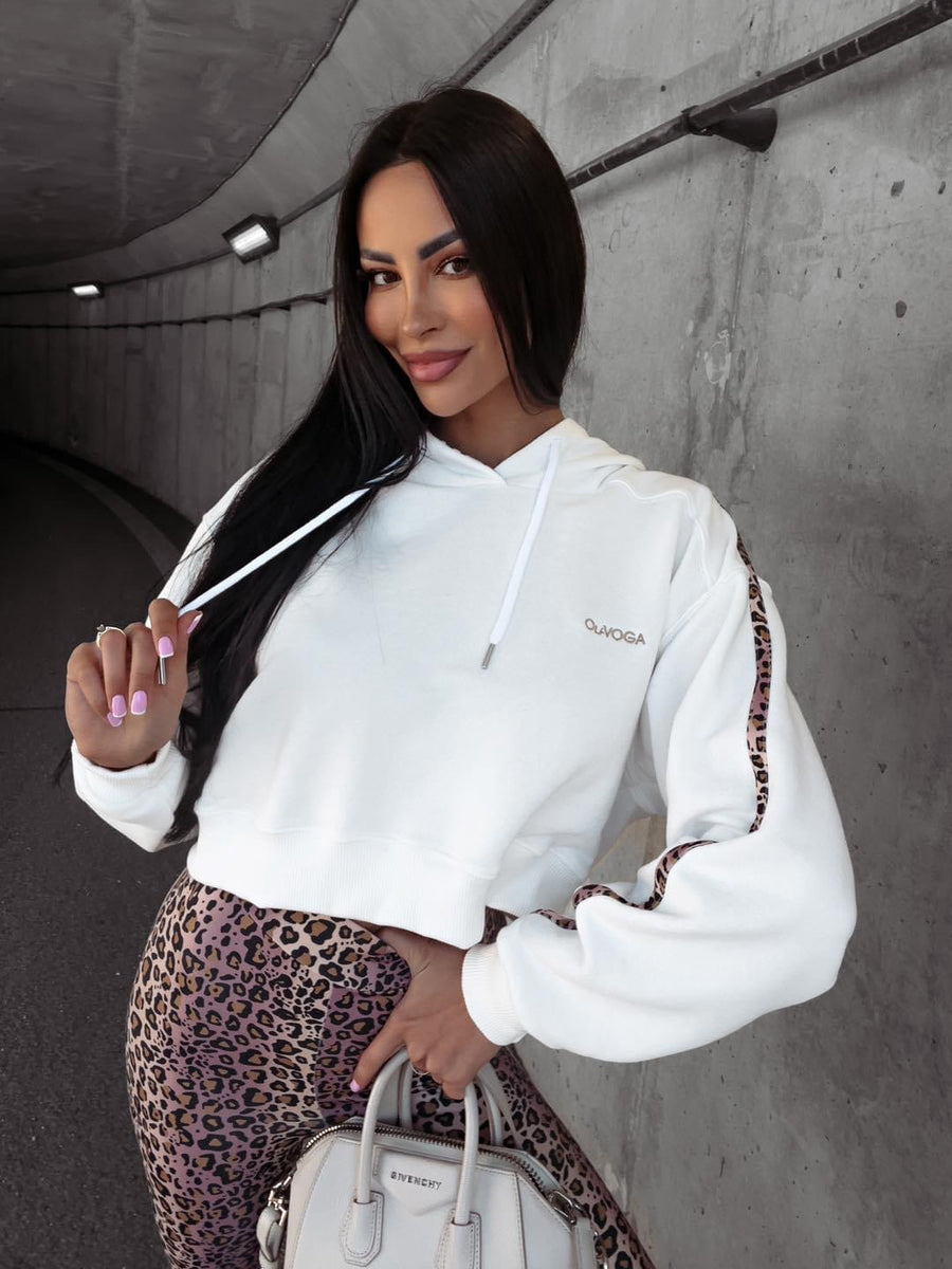 Julie Ola Voga ecru cotton hoodie image 2