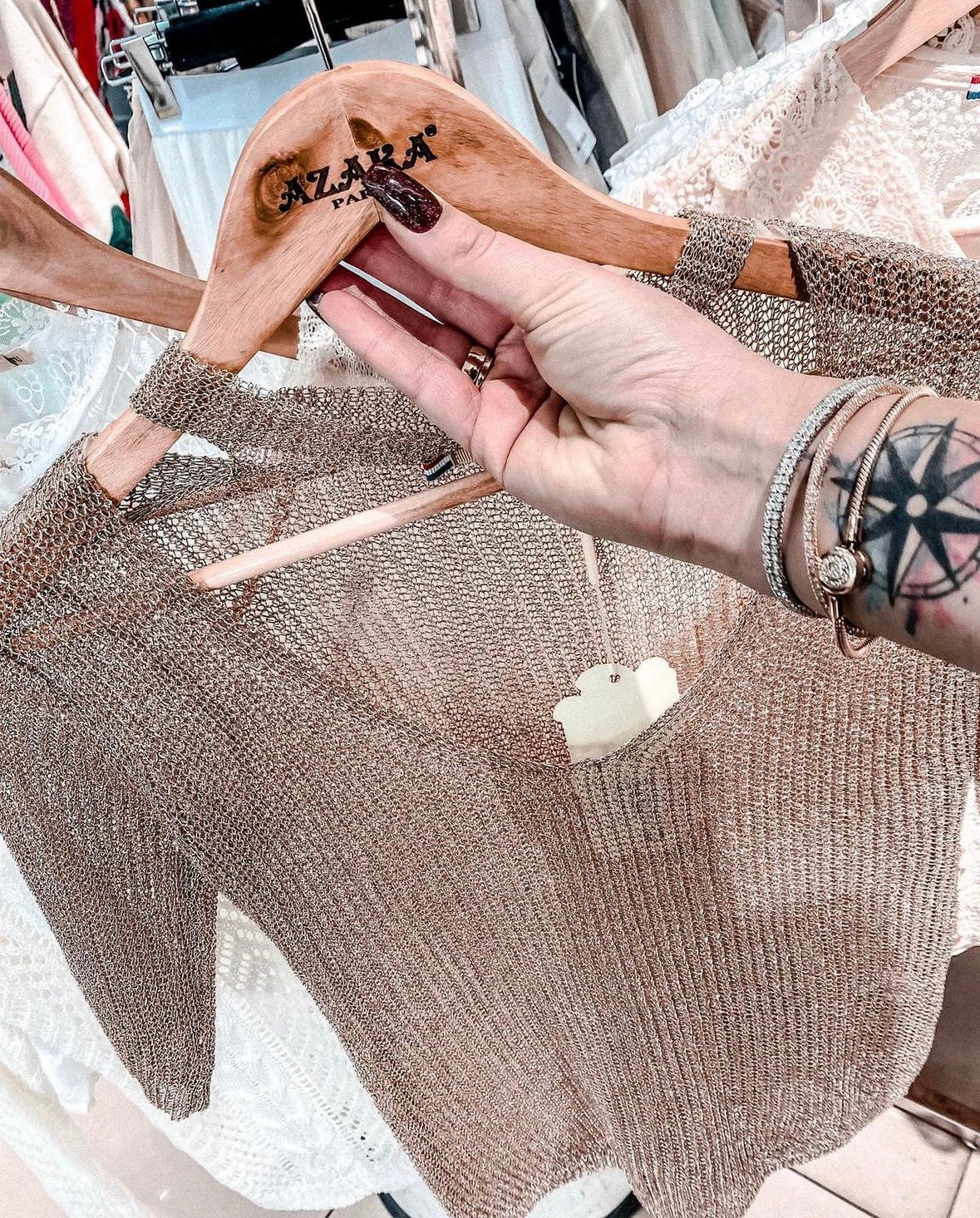 Gold Sheer Top image 0