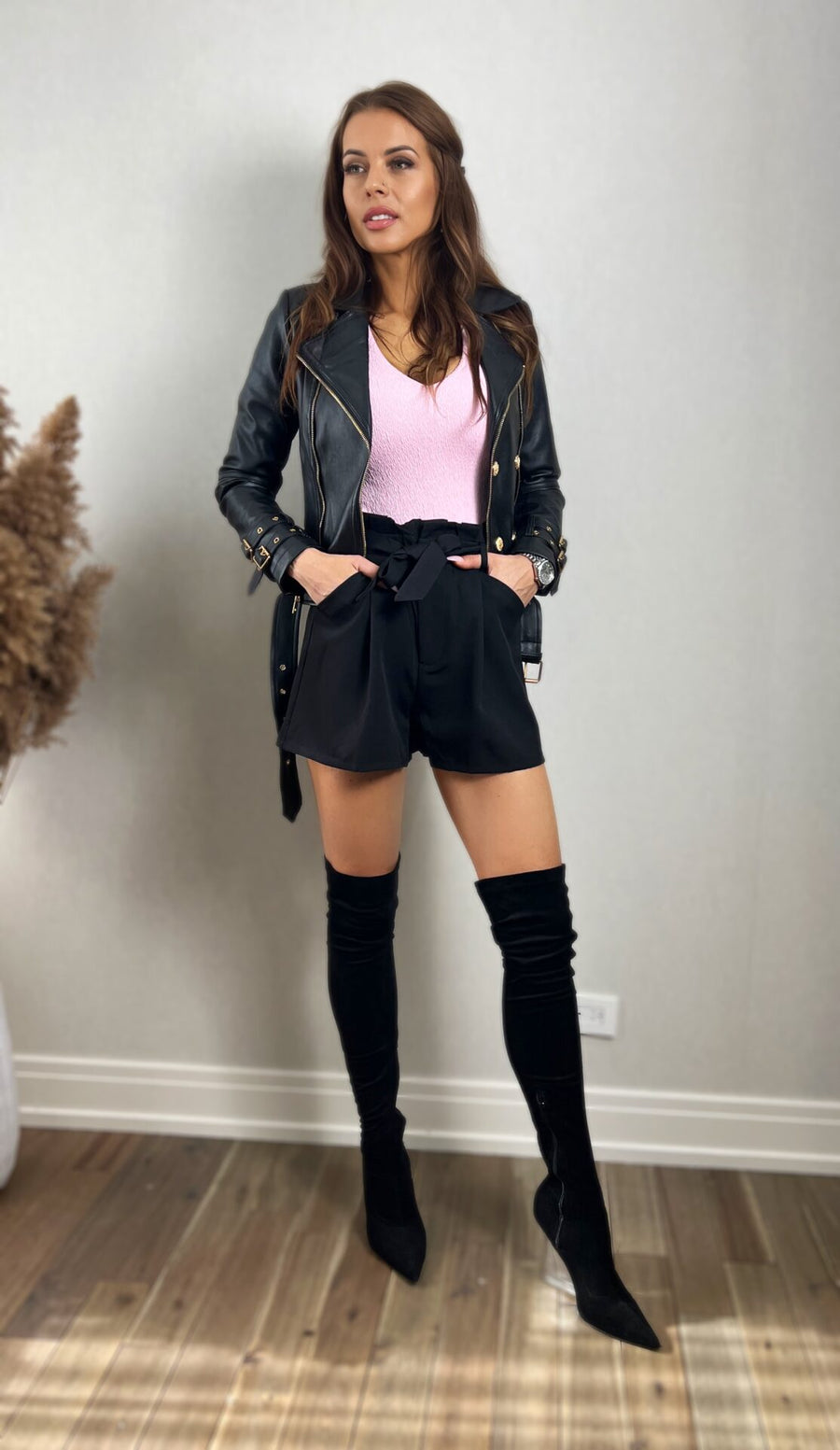 NATALEE Black Tied Shorts image 13