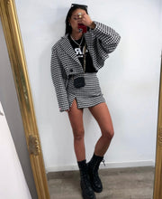 JACKANCY SHORT BLAZER, WHITE AND BLACK image 10