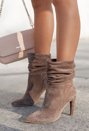 Coffee suede boots image 1