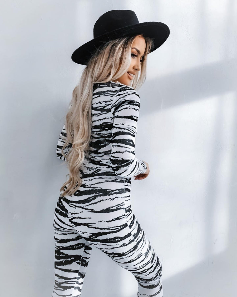 ZEBRA JUMPSUIT image 1