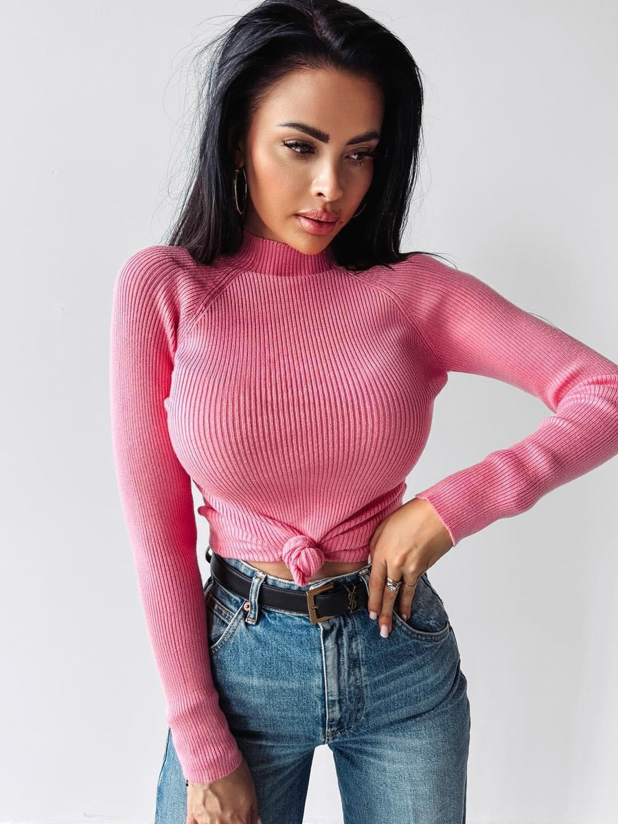 Turtleneck sweater KRISTIN OLAVOGA pink - M image