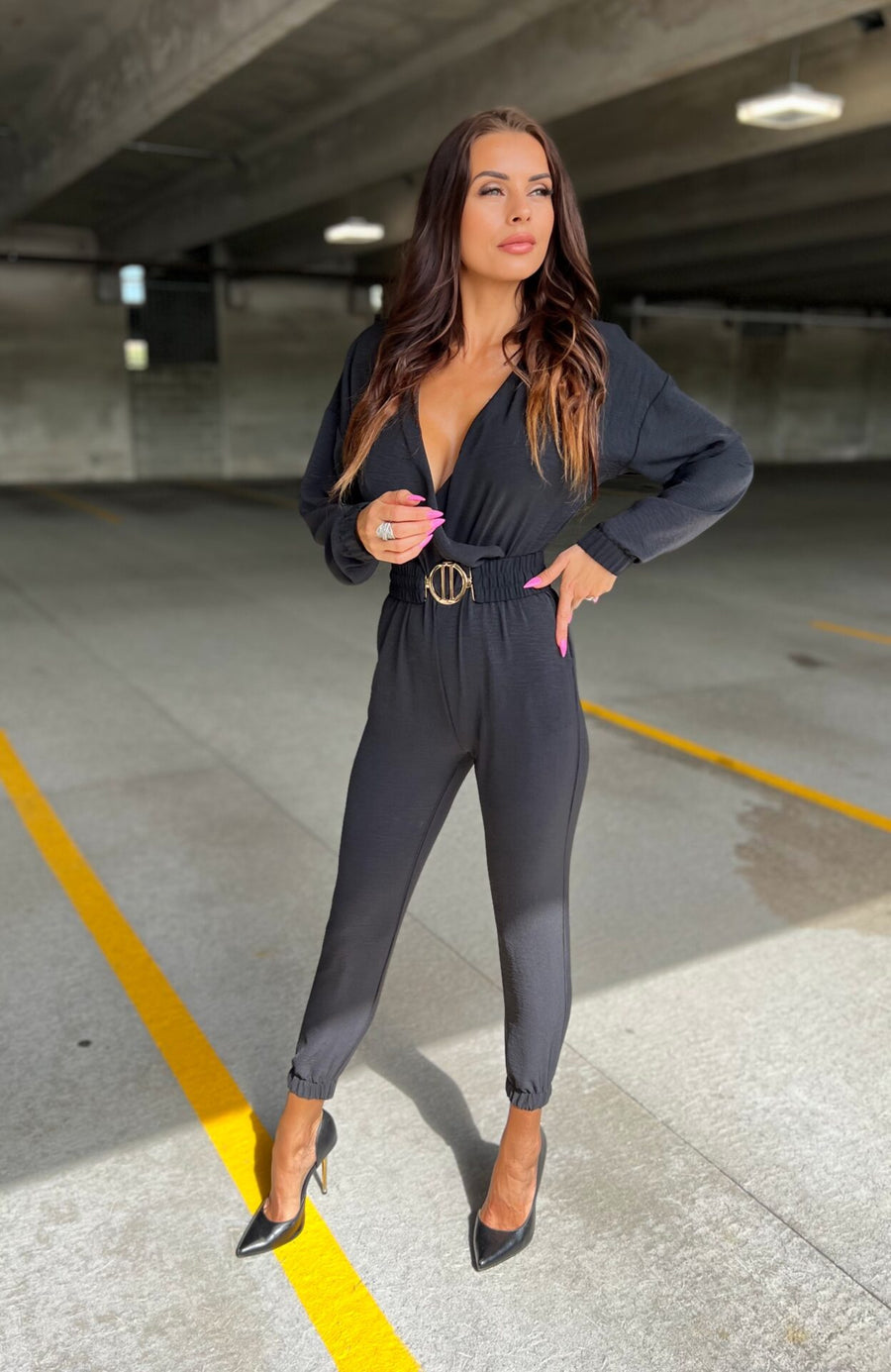 Elegant jumpsuit Heaven Ola Voga black image 2