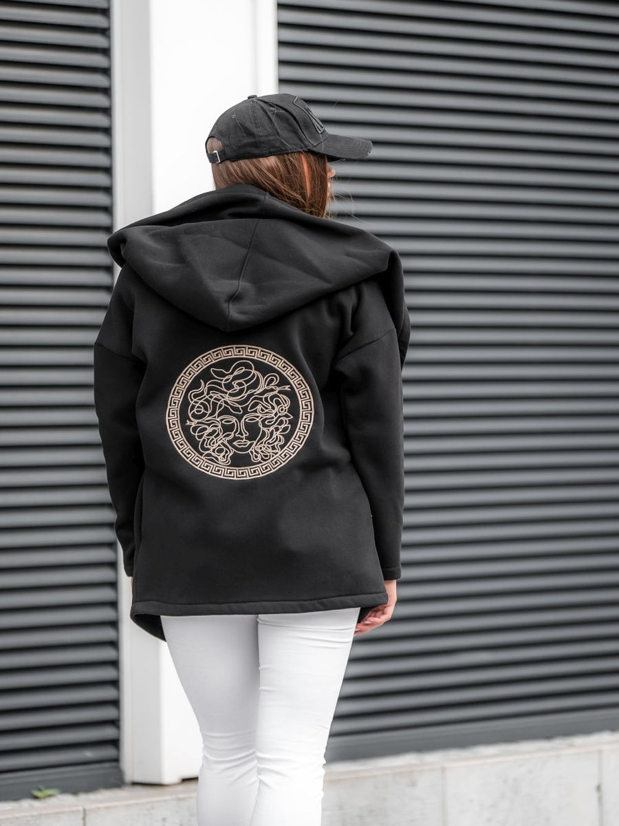 MEDUZA SHORT COAT BLACK image 0