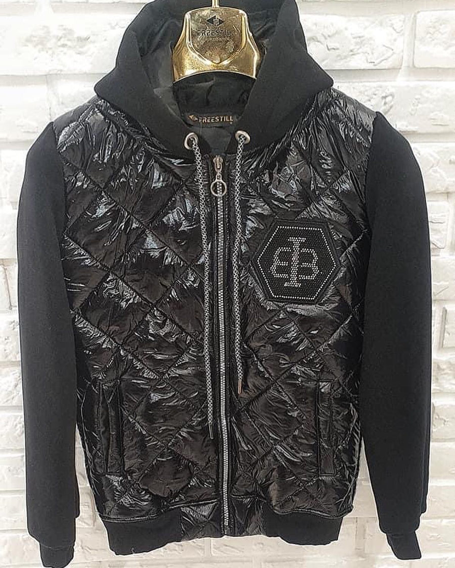 BB Quilted Zip Hoodie image 1