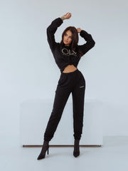 Luxury Set Woman Ola Voga Black sweatshirt image 1