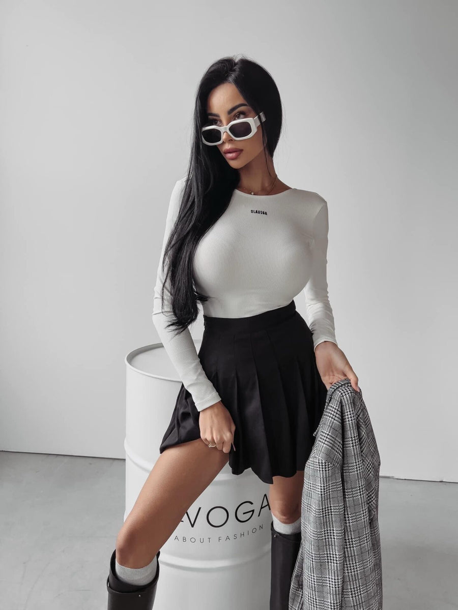 Junko Ola Voga ecru cutout bodysuit image 2