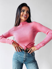 Turtleneck sweater KRISTIN OLAVOGA pink image 2