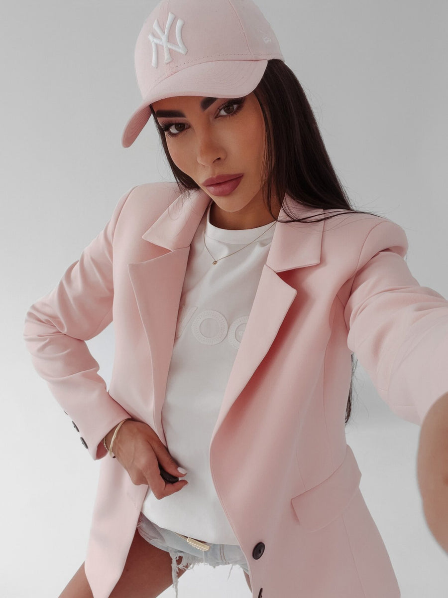 Lara Ola Voga powder fitted blazer image 4