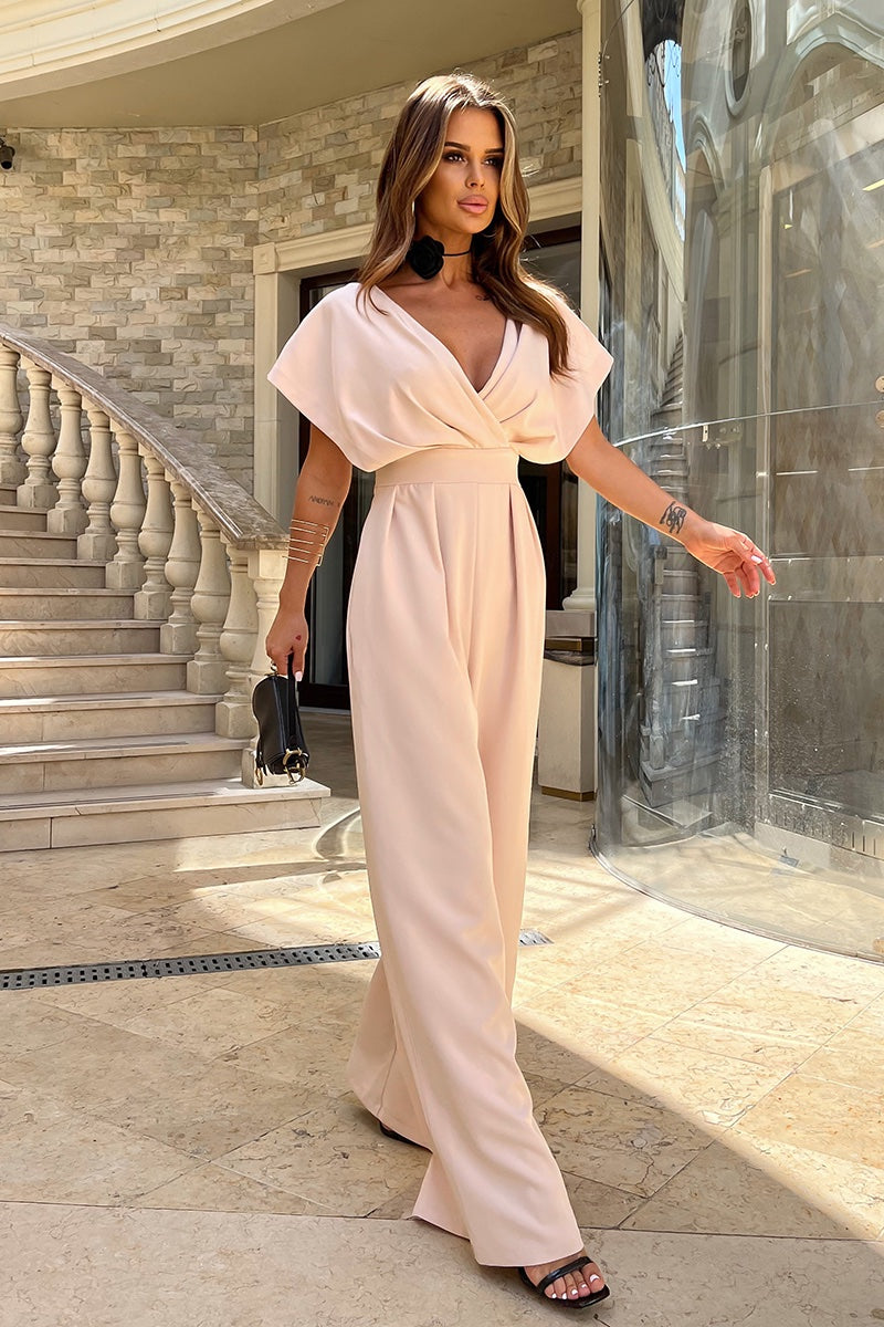 Better Be Sure Beige Jumpsuit image 1