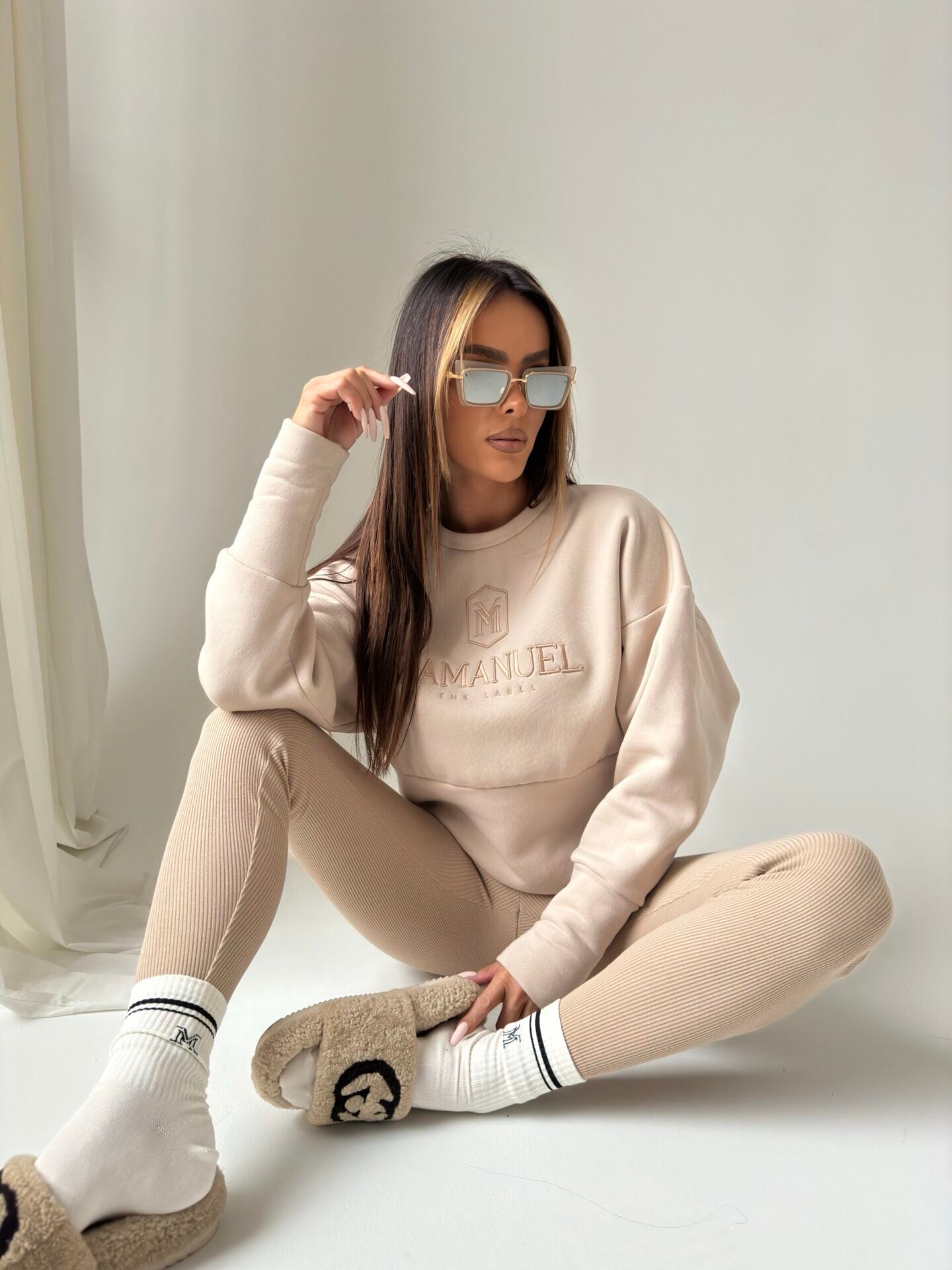 LIFT ME sweatshirt beige image 0