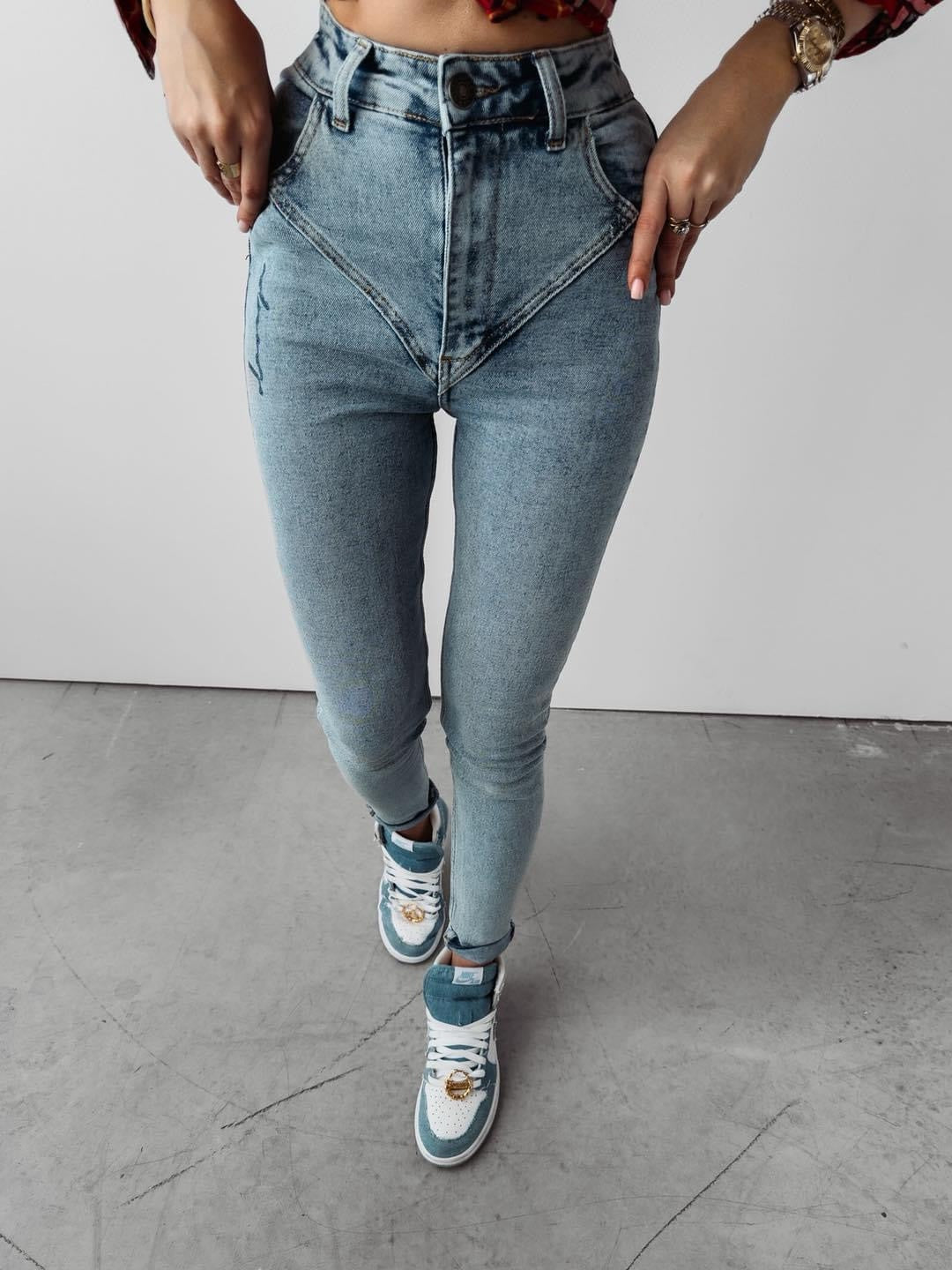 Aster Ola voga skinny jeans blue image 1