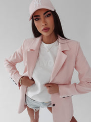 Lara Ola Voga powder fitted blazer image 2