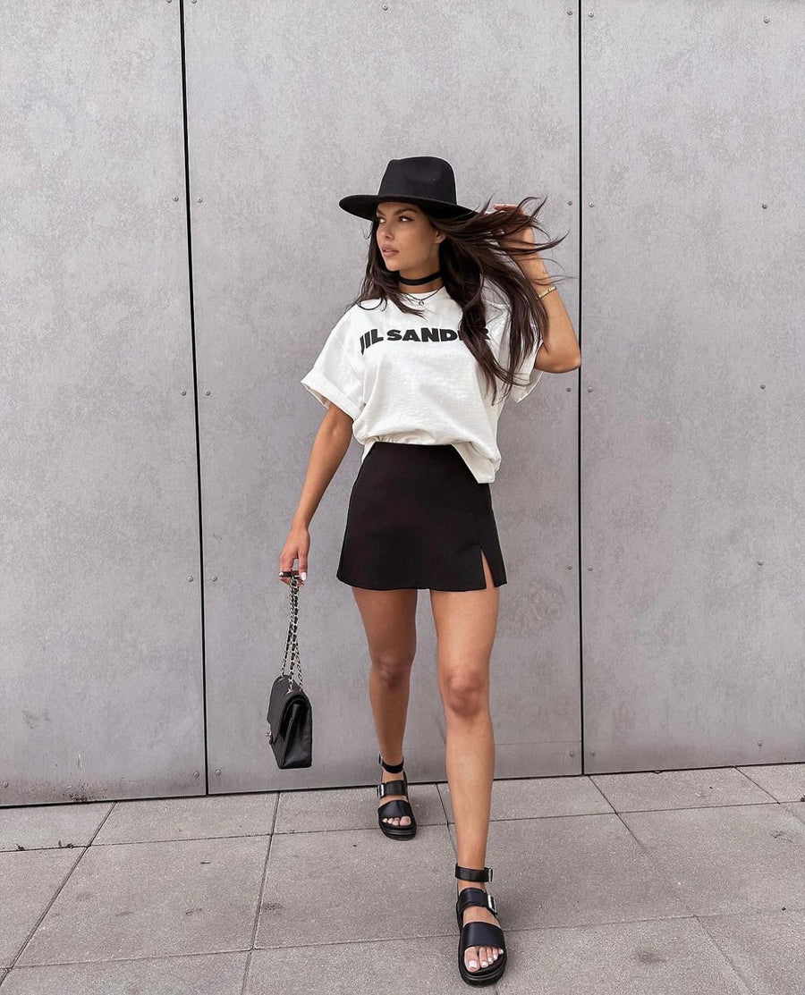 ASTURIO SKIRT-SHORTS BLACK image 7
