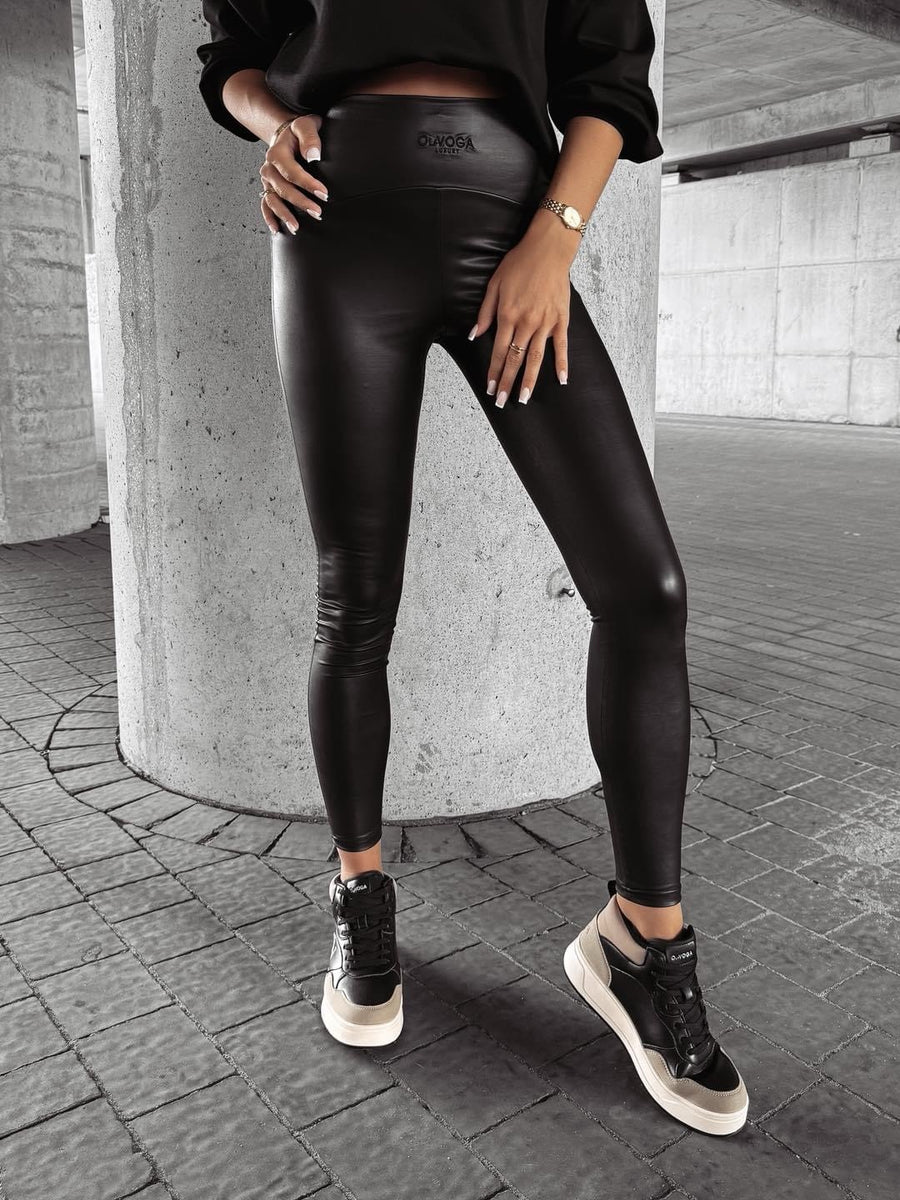 ARIA OLAVOGA slimming leather leggings black image 3