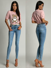 Chic Cut-Out High Waist Jeans with Hip Detail New image 0