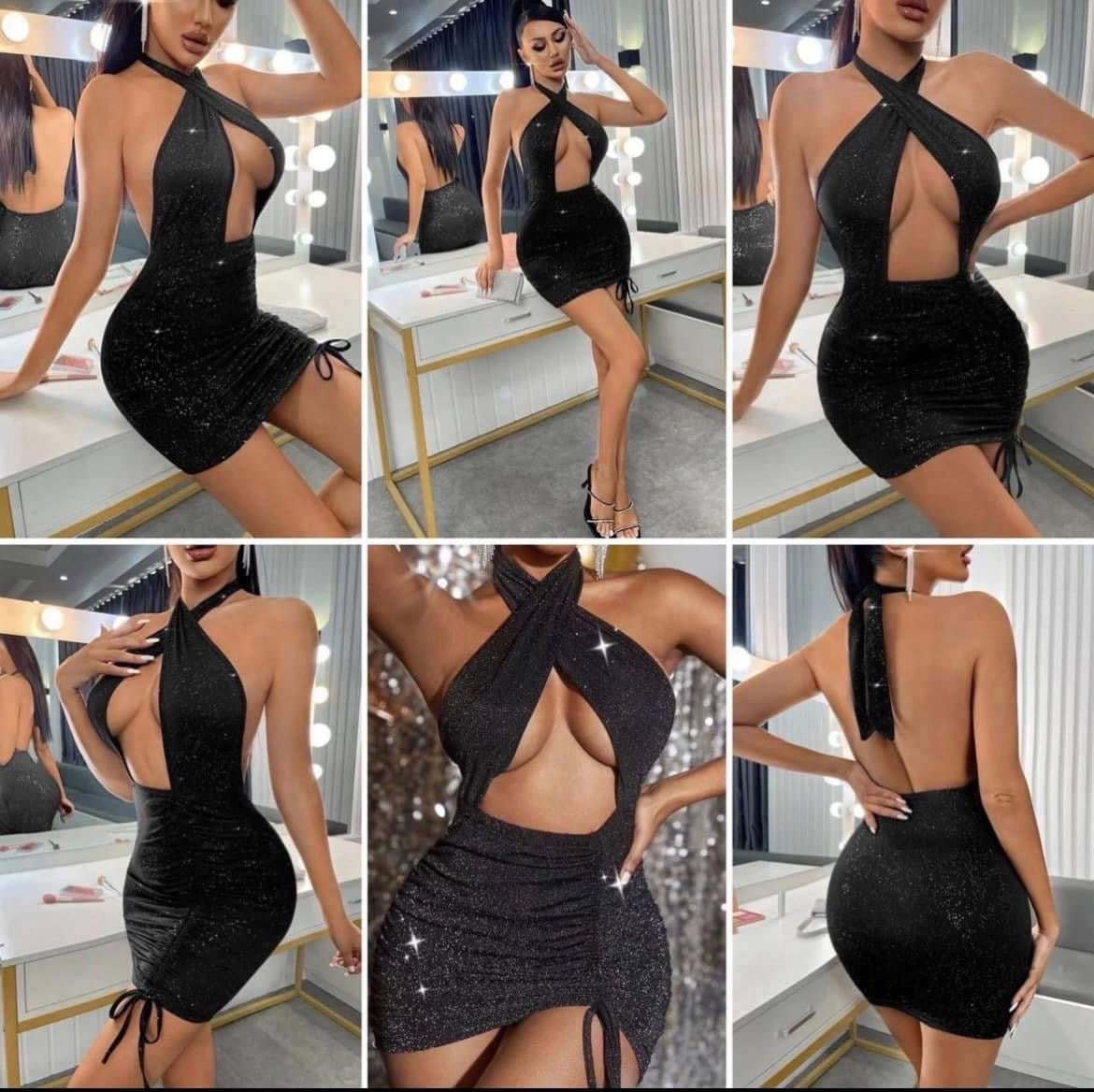 PORTO BLACK DRESS image 1