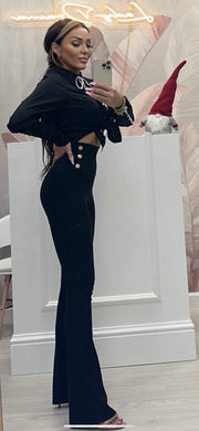 LOGU FLARE PANTS WITH BUTTONS image 6
