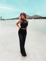 Openwork two-piece boho set Vero Ola Voga black image 2