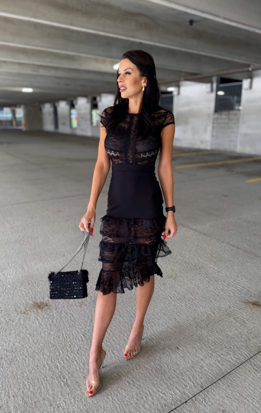 Dream Date Lace Midi Dress image 3