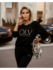 Luxury Set Woman Ola Voga Black sweatshirt image 4
