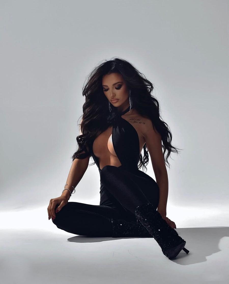 BLACK ALLURE JUMPSUIT image 4