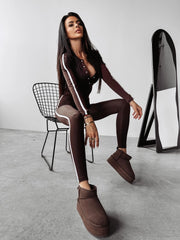 SUMMIT OLAVOGA close-fitting blouse brown image 2