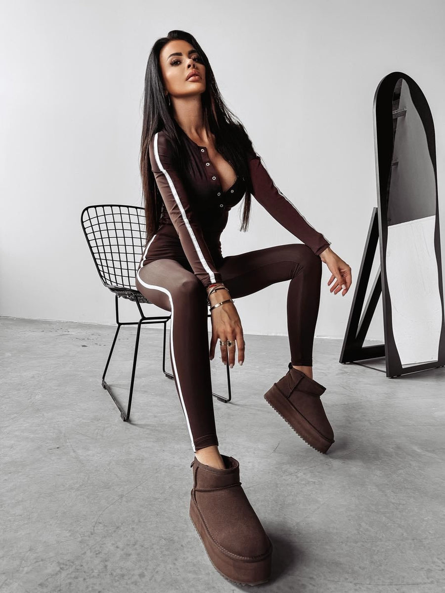 SUMMIT OLAVOGA close-fitting blouse brown image 2