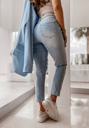 MULLAN BOYFRIEND JEANS LIGHT BLUE image 13